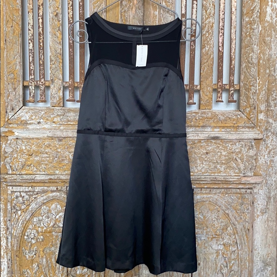 Eric + Lani Black Sleeveless Dress Xl New